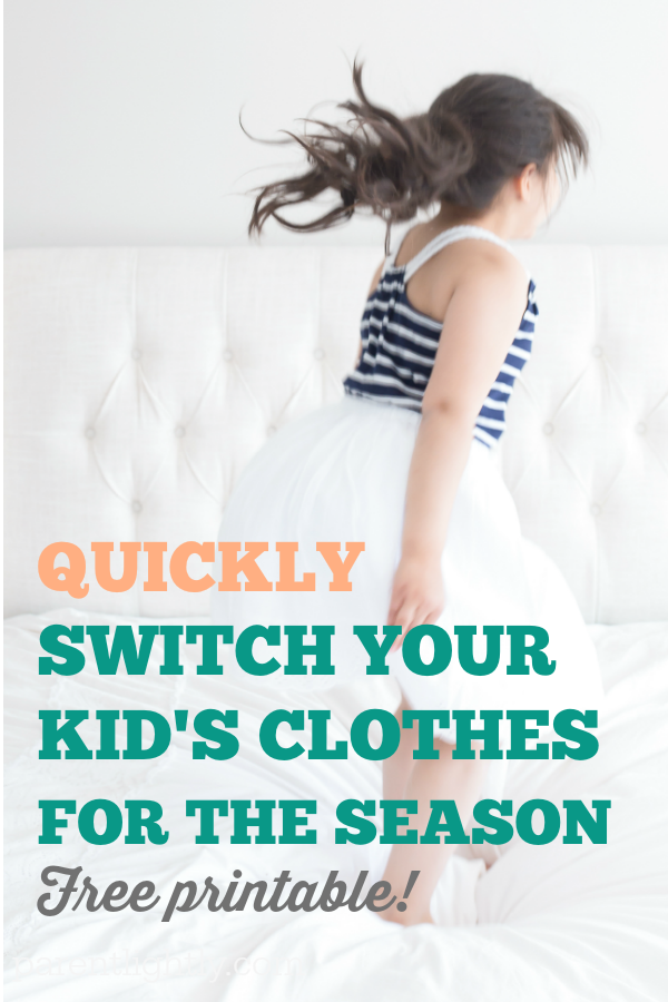 best way to organize kids clothes each season