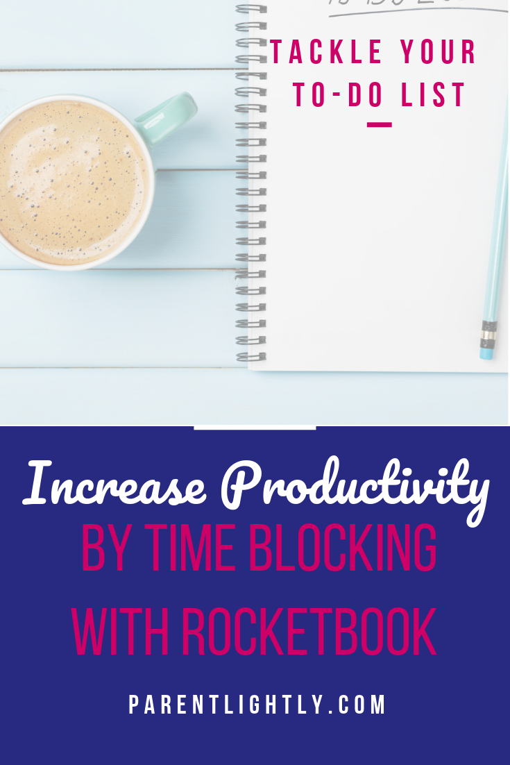 You will be so much more productive when you learn time blocking. I use my Rocketbook for time blocking and it's AWESOME! || Rocketbook hacks | time blocking at work | how to time block | Rocketbook uses | Rocketbook planner