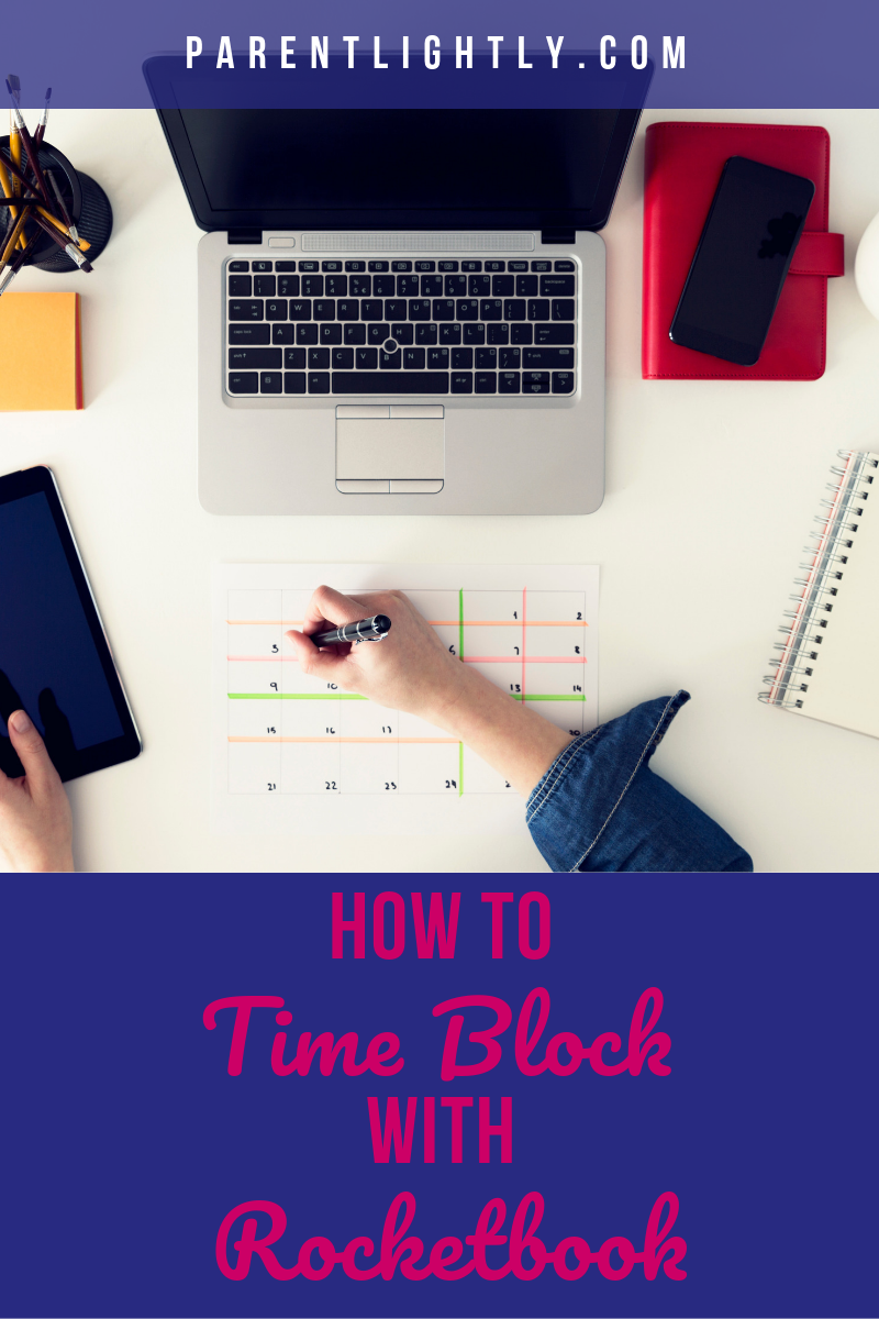 Time blocking your day is one of the best Rocketbook hacks I know! You can create a re-usable template to help you time block your day. || rocketbook hacks | rocketbook everlast | how to time block | time blocking with rocketbook | time blocking at work