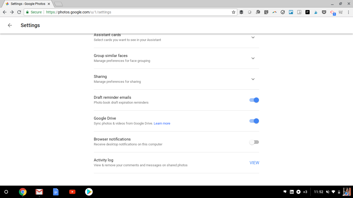 Changing your settings so Google Drive pictures sync to Google Photos
