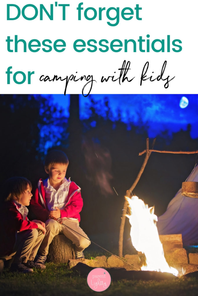 Ready to take your family on their first camping trip? Don’t stress about forgetting essential gear. This packing list will make camping with kids relaxing and fun! || camping with kids | family camping | tent for camping with kids | free printable family camping checklist | kids camping gear