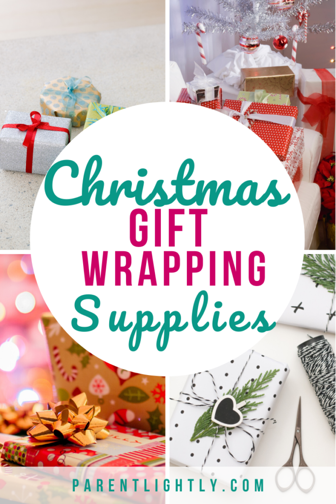 Want to make Christmas gift giving more merry this year? Make sure you have all of your Christmas gift wrapping supplies BEFORE you get started! || gift wrapping essentials | gift wrapping materials | Christmas gift wrap | Holiday Gift Wrapping Tips
