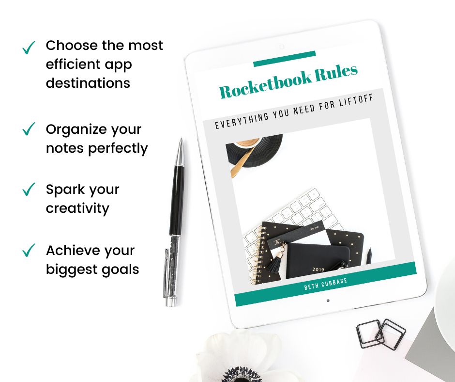 Set up your Rocketbook. Organize your life. Reach your goals. All with this e-book.